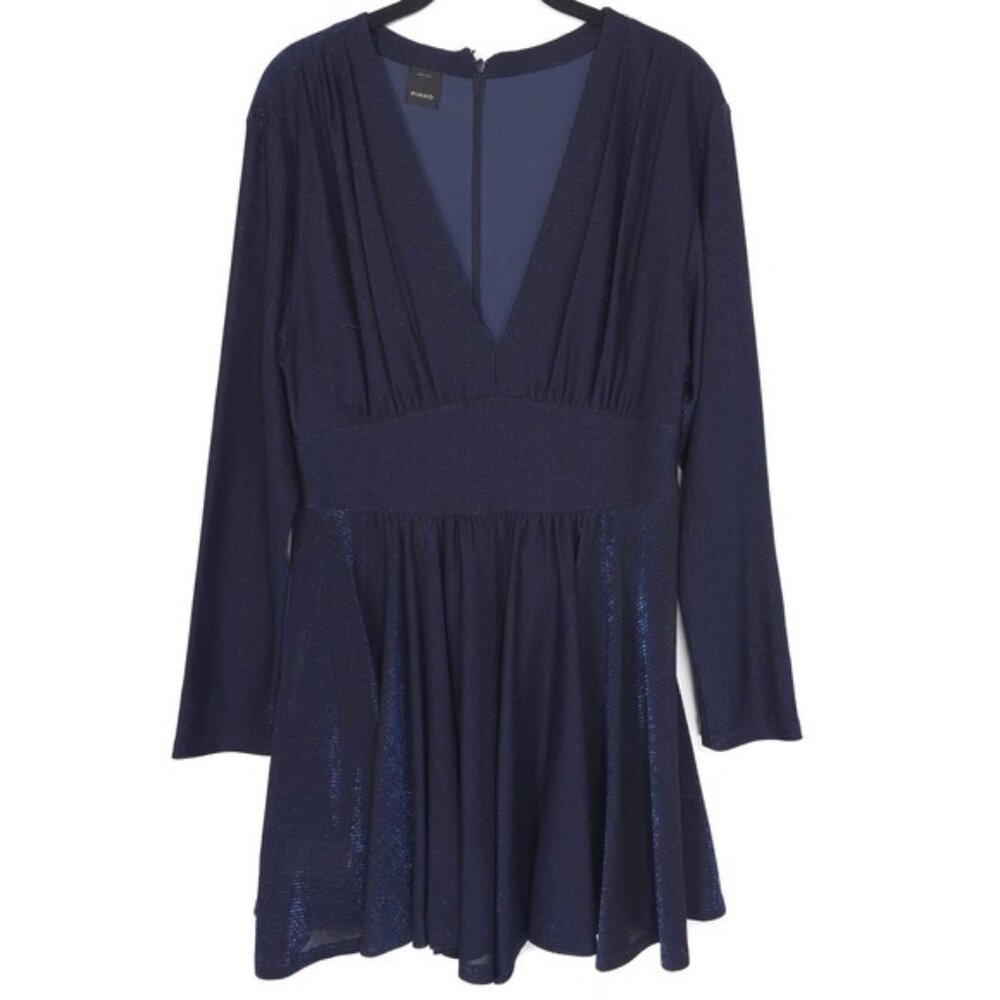 PINKO Women's MEDIUM Metallic Romper‎ Dress RIOMAGGIORE Italy Made 1B12CW 6371